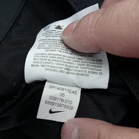 Nike Golf Shorts Mens Size 35 Black Tour Performance Drift Dri-Fit Athleisure - Picture 7 of 8